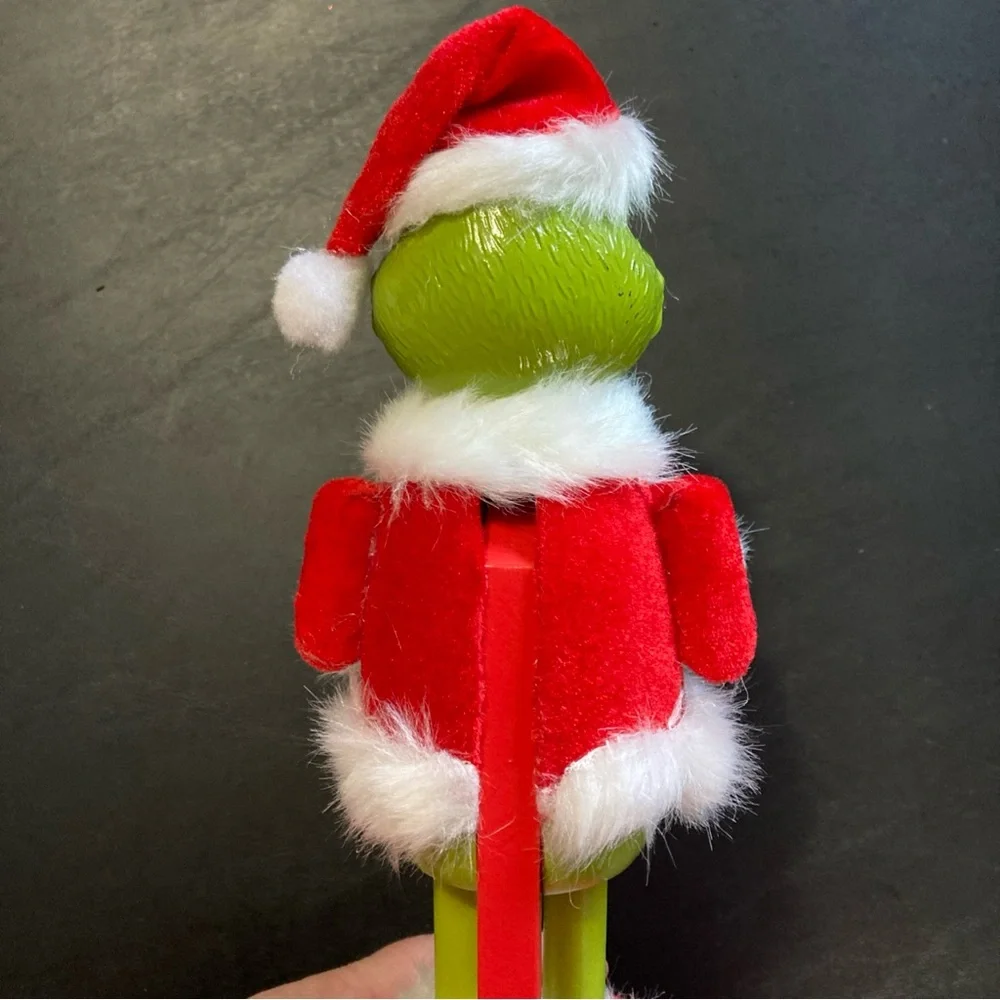 THE GRINCH Dr Seuss w/ Turkey Wood Nutcracker Santa 11” New Grinchmas - Picture 9 of 11